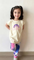 Girls 100% Cotton Rainbow Pajama Set | Soft Premium Kids Sleepwear