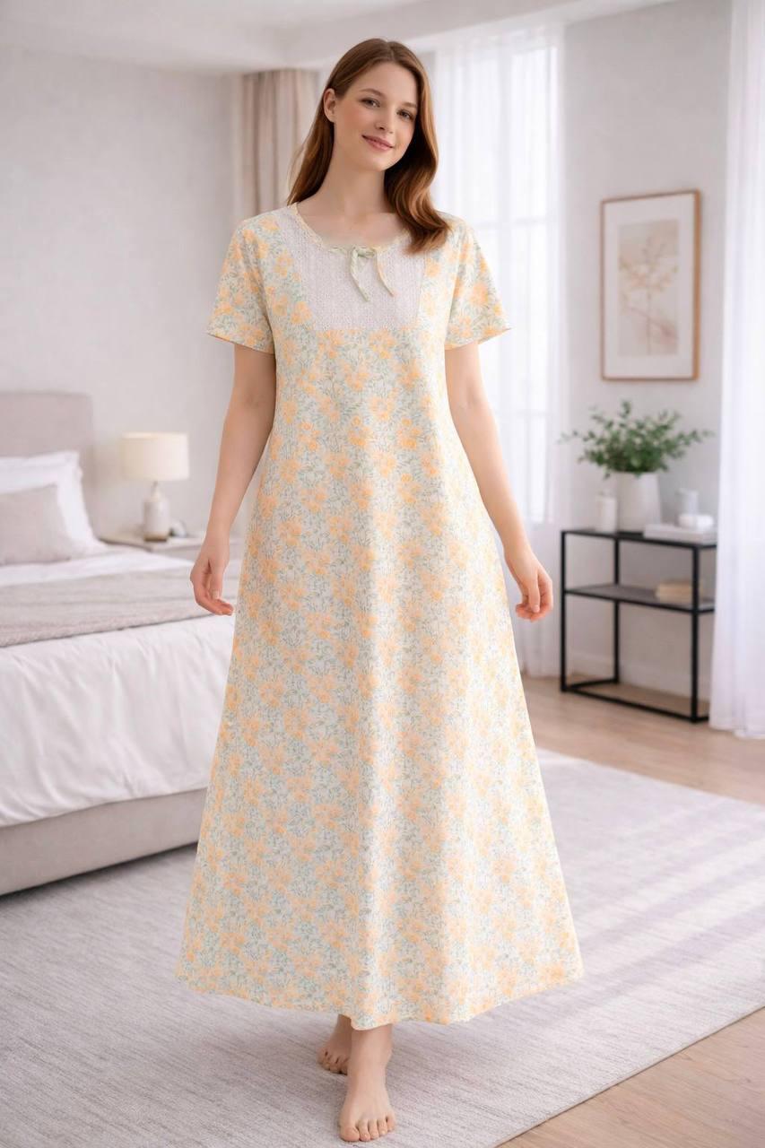 Pink Leopard Print Nightgown – Soft & Comfortable Women's Sleepwear