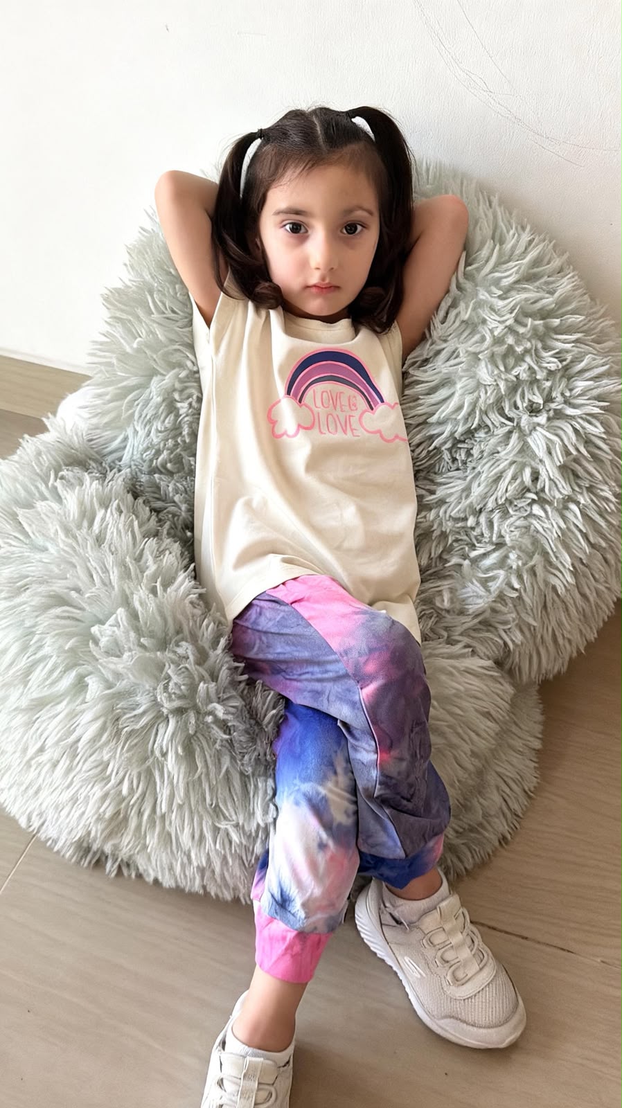 Girls 100% Cotton Rainbow Pajama Set | Soft Premium Kids Sleepwear